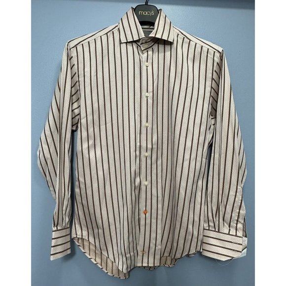 Lot of 4 Mens Thomas Dean Button Down Casual Dress Shirt Size Small - Picture 3 of 16